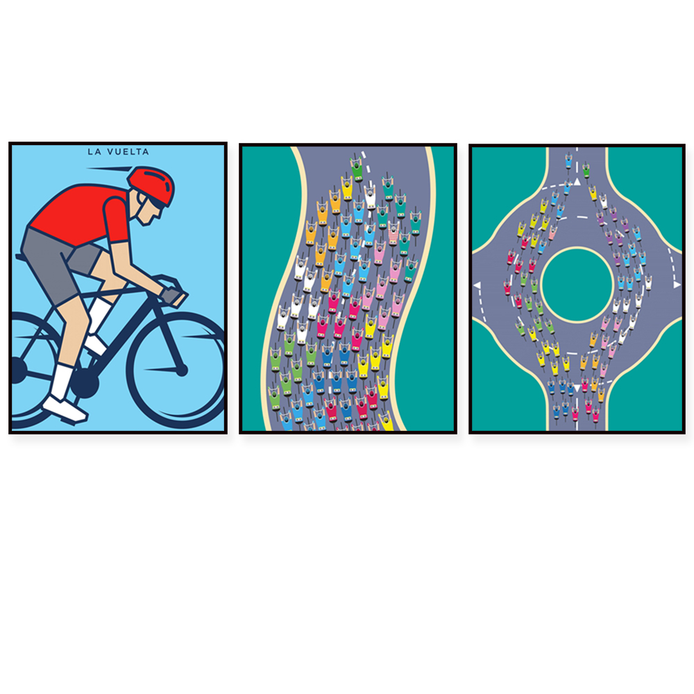 Plakat z mapą trasy wyścigowej – Mountain Biking Europe recenzja i cena